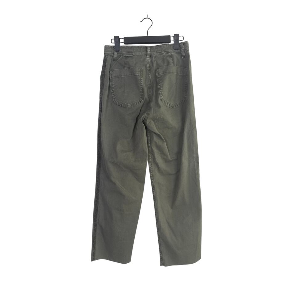 NWT Pistola Elliot Eden High Rise Crop Tuxedo Stripe Straight Leg Pant 26 Green - Picture 12 of 15